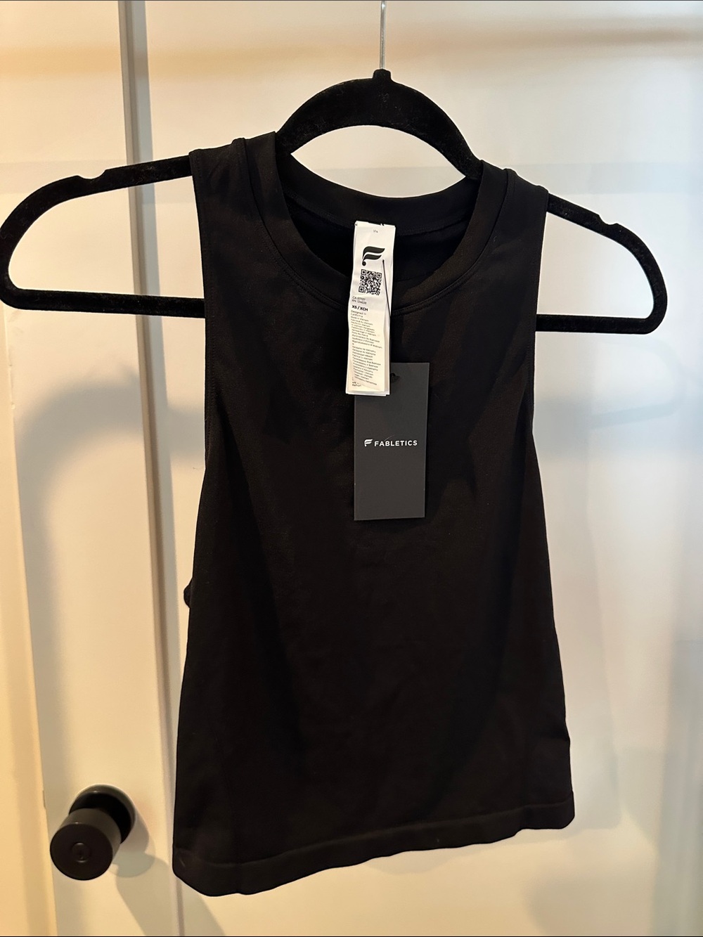 Fabletics Kids Black Crewneck Tank Top